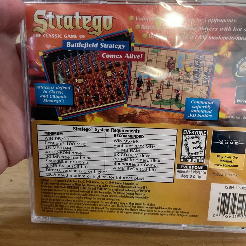 Stratego Windows‎ 95/98 PC Game CD-Rom New Sealed in Package